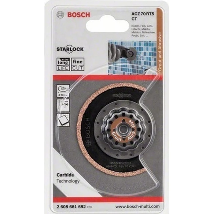 Bosch Carbide RIFF ACZ 70 RT5 Multi-Tool Blade HM-RIFF 70 mm (Carbide)