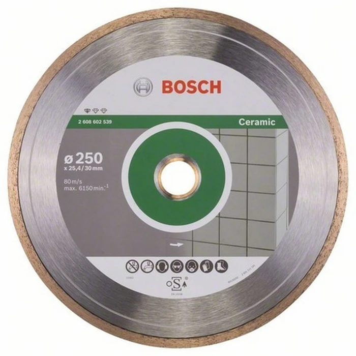Bosch Δίσκος Κοπής Διαμαντιού STANDARD FOR CERAMIC 250mm 2608602539