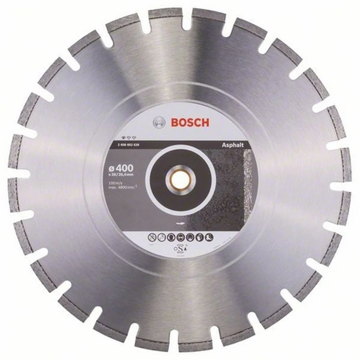 Bosch Standard Cutting Disc for Asphalt 400 x 25.4 mm (2608602626)