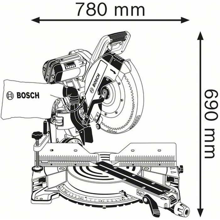 Bosch GCM 12 GDL Professional Φαλτσοπρίονο