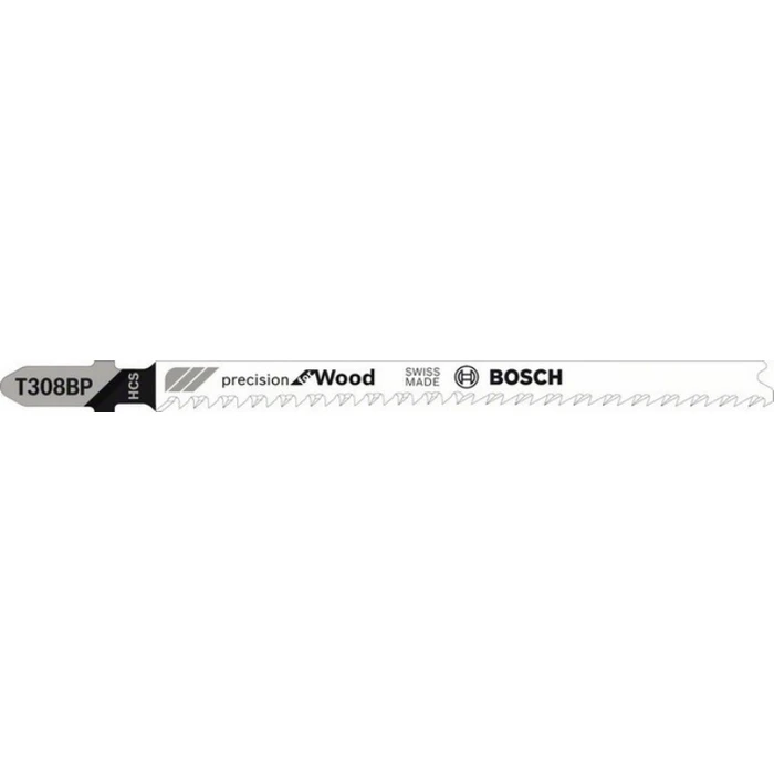 Bosch T308BP Precision for Wood T-Shank Jigsaw Blades 117 mm (5 pcs)