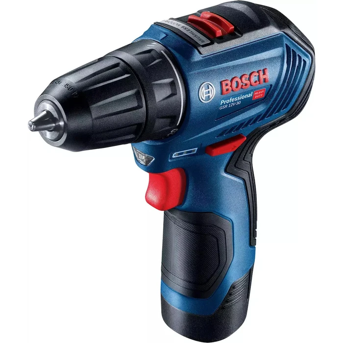 Bosch GSR 12V-30 Cordless Hammer Drill Driver Brushless 12V 2x2Ah 06019G9000