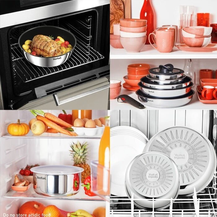 Tefal Frying Pan Aluminium 9 Pieces L881S904