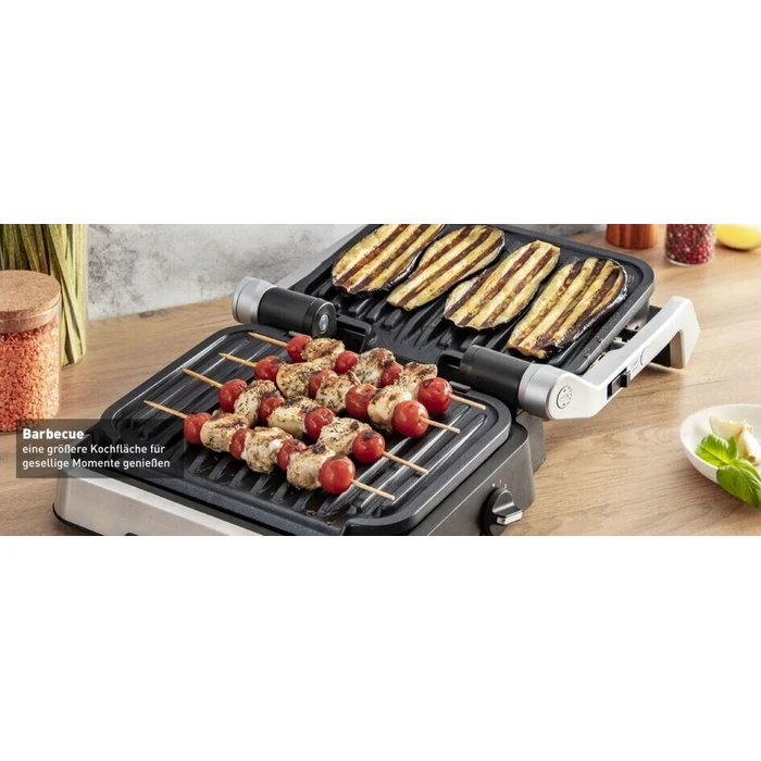 Tefal OptiGrill 2in1 GC773D (stainless steel, 2100 W)