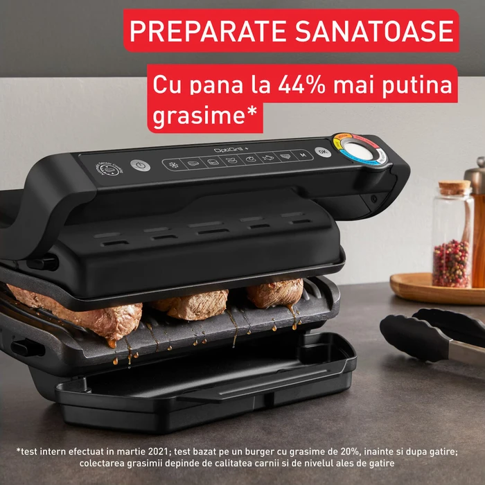 Tefal OptiGrill+ GC7178 Electric Grill / Sandwich Maker, 2000W, 6 Automatic Programs