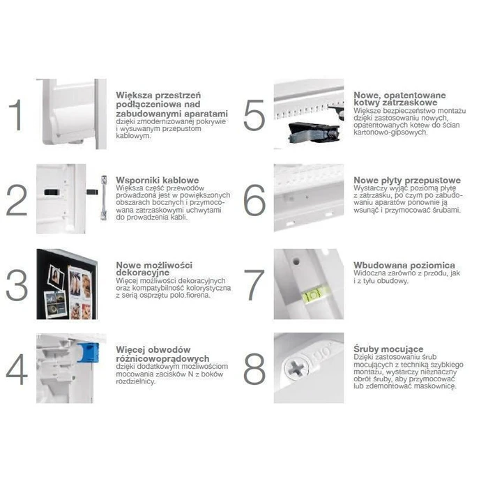 Hager Volta Flush-Mounted Electrical Distribution Board, 3 Rows, 12 Modules, VU36AT