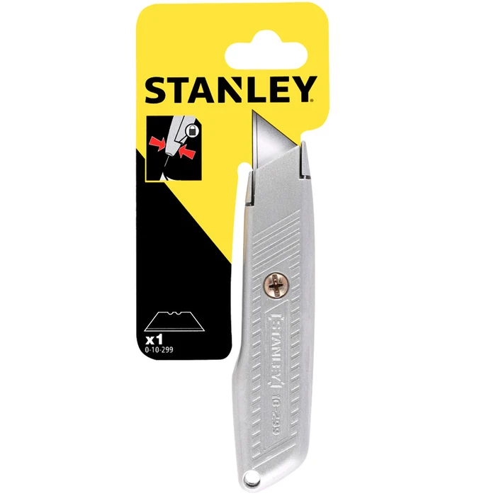 Stanley Κοπίδι Φαλτσέτα Ασφαλείας Μεταλλικό Σώμα 18mm (0-10-299)