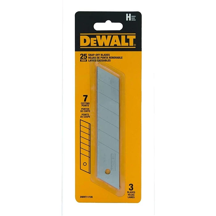 Dewalt DWHT11726-0 25 mm Snap-off Utility Blades, 3 pcs