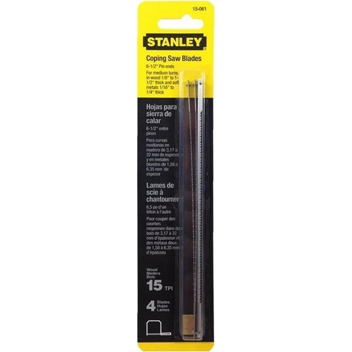 Stanley 0-15-061 Bow Saw Blades 160mm 4 pcs
