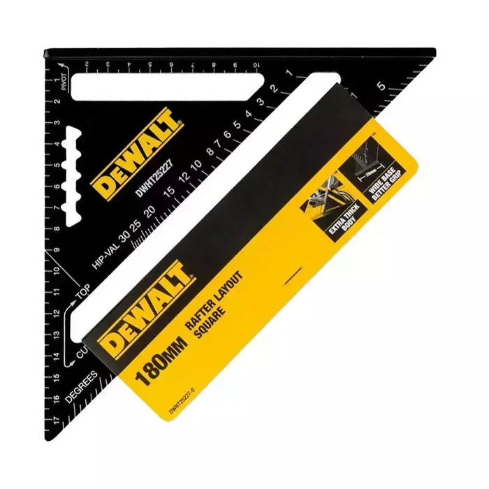 Dewalt Γωνιόμετρο Μαραγκών Αλουμινίου 18εκ. DWHT25227-0