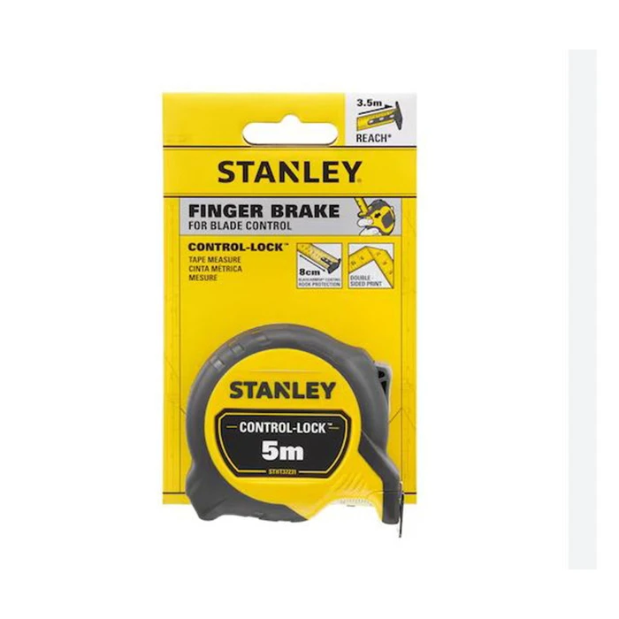 Stanley Lock Μετροταινία Αυτόματης Επαναφοράς 25 mm x 5 m