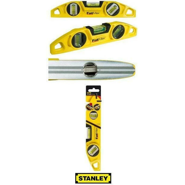 Stanley Torpedo Magnetic Aluminum Level 22 cm with 3 Vials