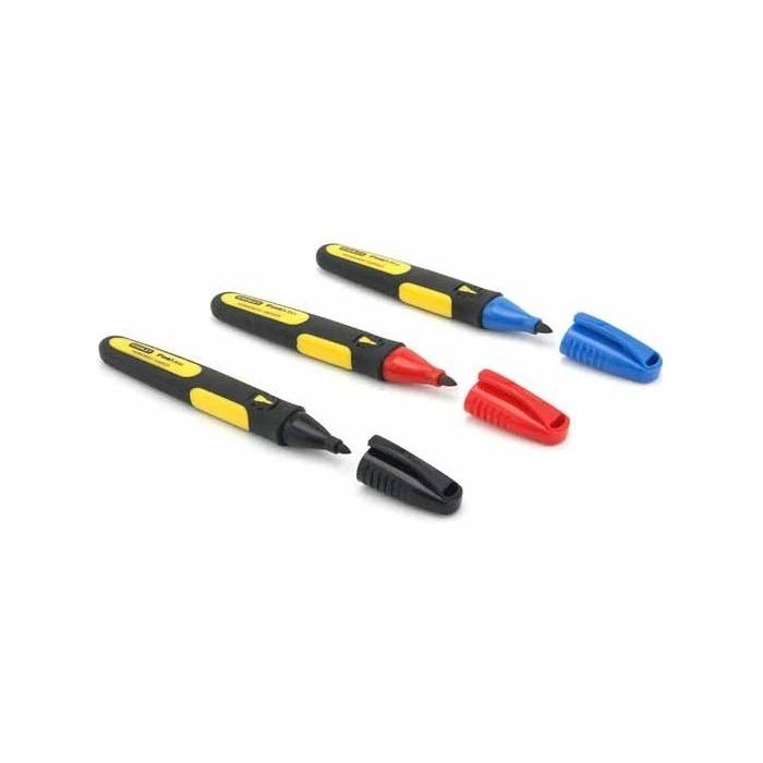 Stanley FatMax Μαρκαδόροι Σχεδίου Μόνιμοι 1mm Σετ 3 Χρωμάτων (Μπλε, Μαύρο, Κόκκινο) - 0-47-322