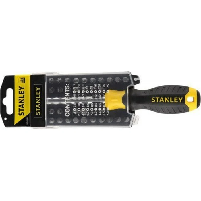 Stanley Screwdriver with 34 Magnetic Interchangeable Bits STHT0-70885