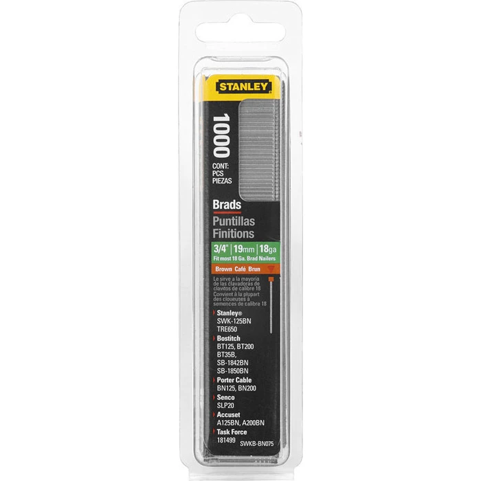 Stanley 12mm Straight Nails 1000 pcs (S1-SWK-BN050T)