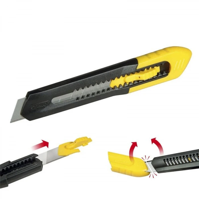 Stanley Folding Utility Knife with Plastic Body, 18 mm Blade – Model 1-10-151