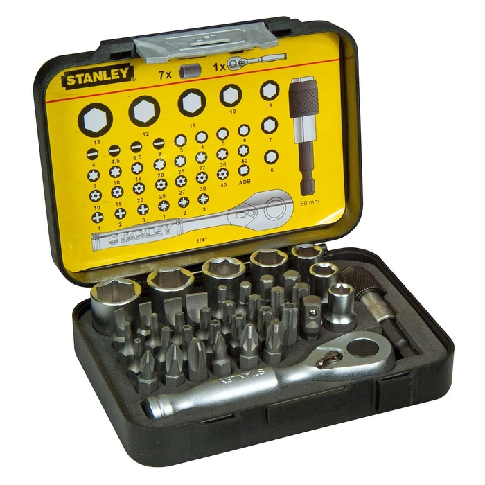 Stanley 1-13-906 1/4" Ratchet and Socket Set — 39-piece
