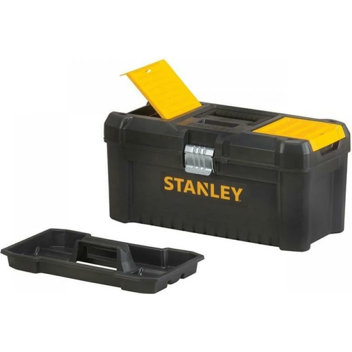Stanley Essential Plastic Hand Toolbox with Tray 40.6x21x19.5 cm (STST1-75518)