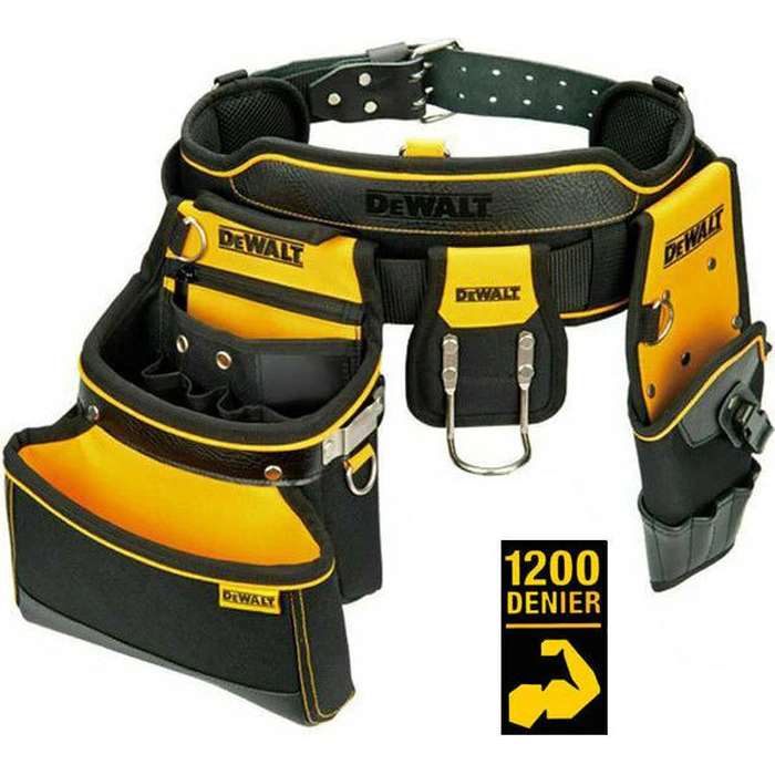 DeWalt DWST1-75552 Tool Belt / Tool Pouch - Multi-pocket, Polyester with PVC Base, 56 x 39 x 12 cm