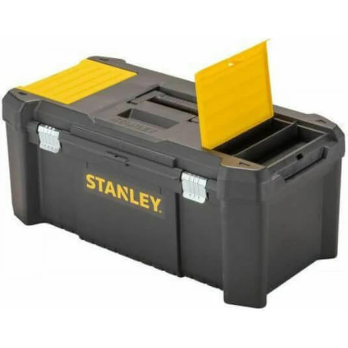 Stanley Essential Εργαλειοθήκη Χειρός Πλαστική με Ταμπακιέρα 66,5x33,5x28 εκ. (STST82976-1)