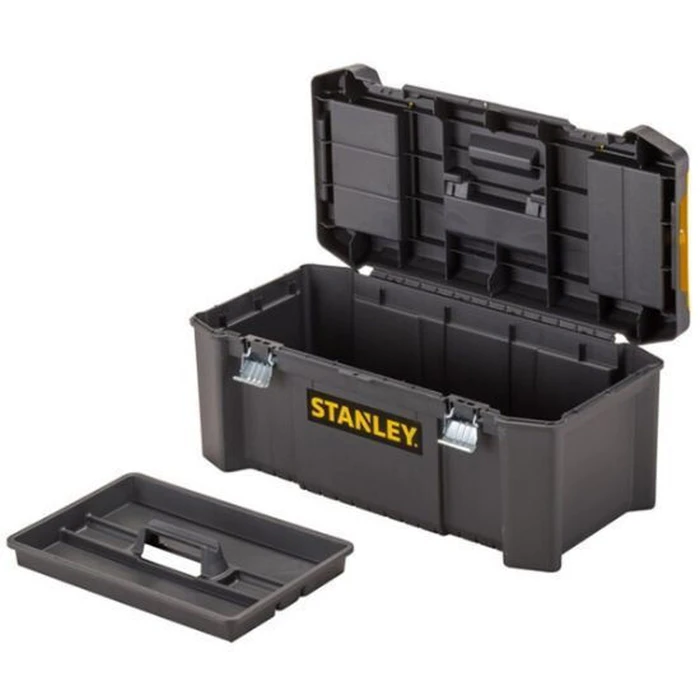 Stanley Essential Εργαλειοθήκη Χειρός Πλαστική με Ταμπακιέρα 66,5x33,5x28 εκ. (STST82976-1)