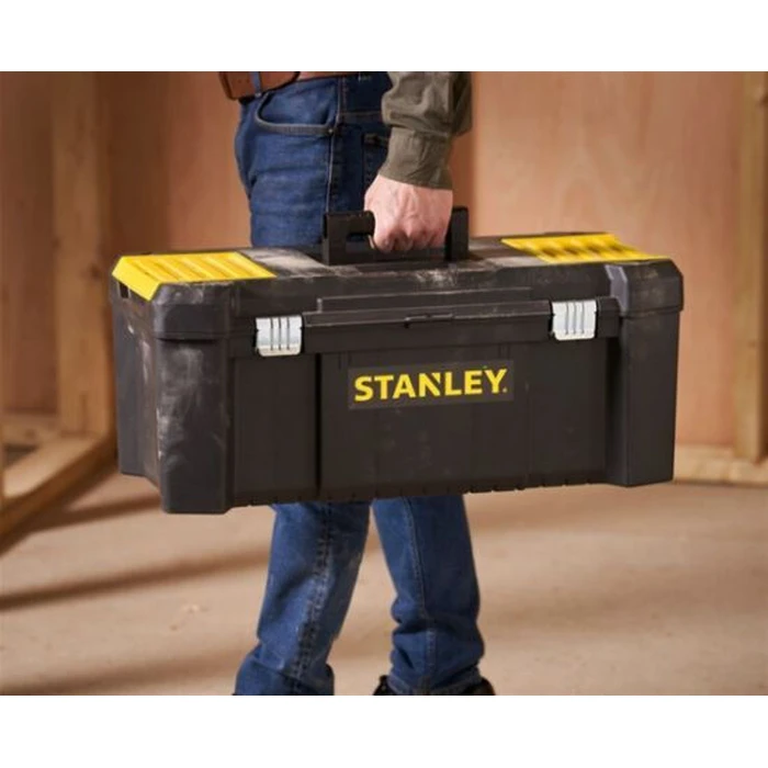 Stanley Essential Εργαλειοθήκη Χειρός Πλαστική με Ταμπακιέρα 66,5x33,5x28 εκ. (STST82976-1)
