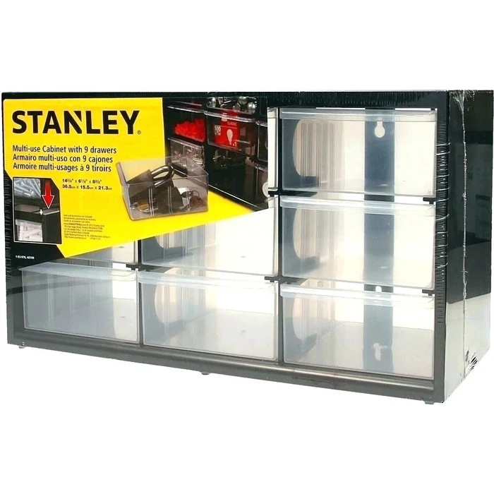 Stanley Plastic Tool Organizer Drawer 9 Compartments 36.5x15.5x21.3 cm Model 1-93-978