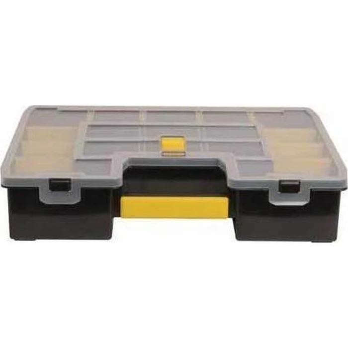 Stanley Sort Master Tool Organizer - 17 Compartments with Adjustable Dividers, Black