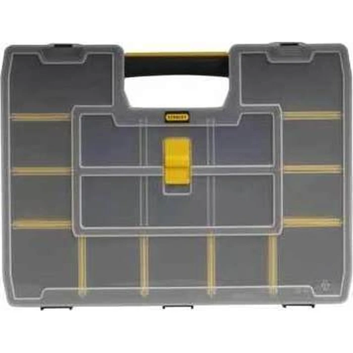 Stanley Sort Master Tool Organizer - 17 Compartments with Adjustable Dividers, Black