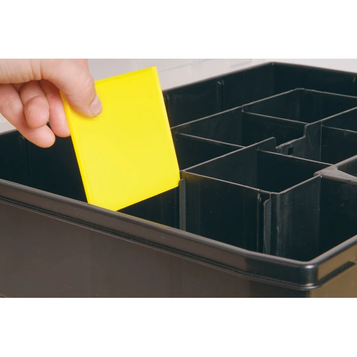 Stanley Sort Master Tool Organizer - 17 Compartments with Adjustable Dividers, Black