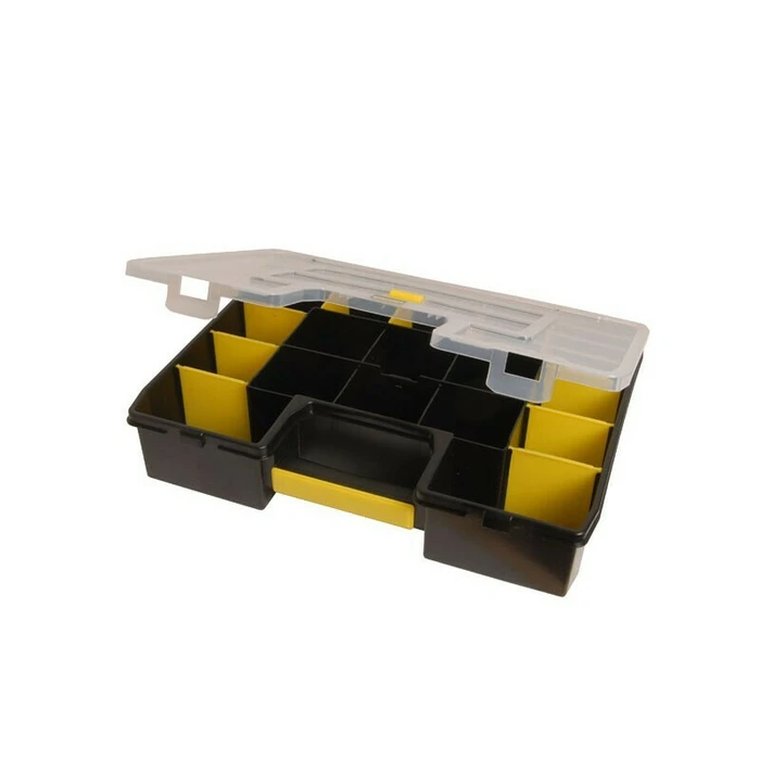 Stanley Sort Master Tool Organizer - 17 Compartments with Adjustable Dividers, Black
