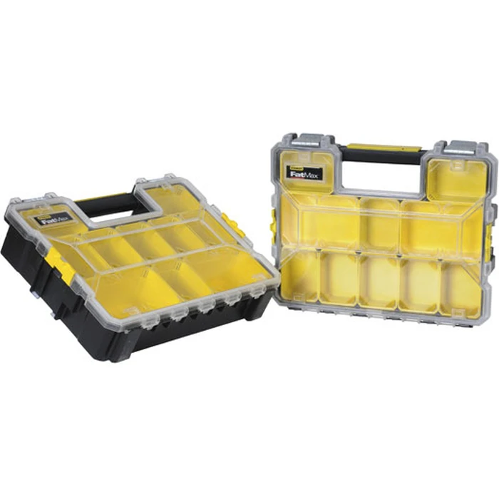 Stanley FatMax Tool Organizer 10 Compartments with Removable Boxes Yellow 44.6x35x11.6 cm 1-97-521