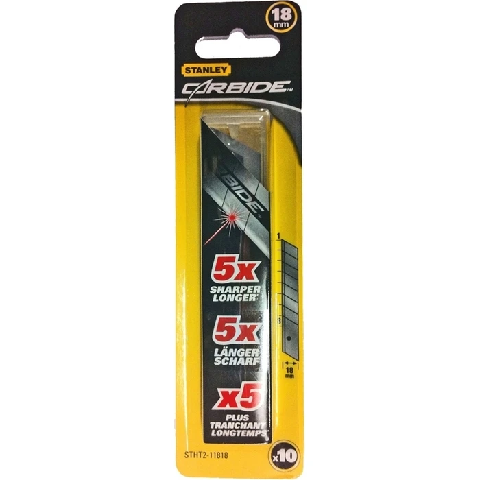 Stanley FatMax Carbide Snap-Off Blades 10pcs (18mm)