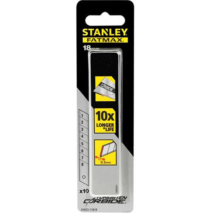 Stanley FatMax Carbide Snap-Off Blades 10pcs (18mm)