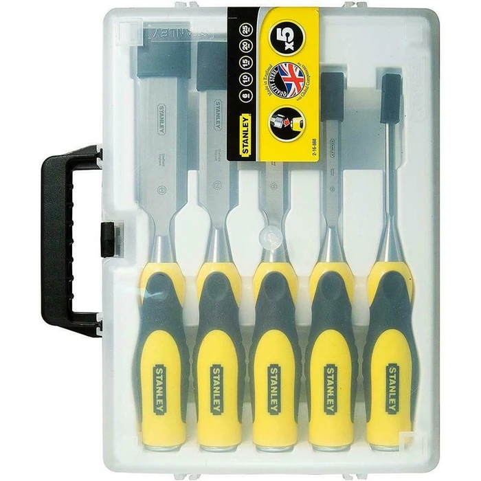 Stanley Dynagrip 2-16-888 Chisel Set 5pc with Plastic Handle