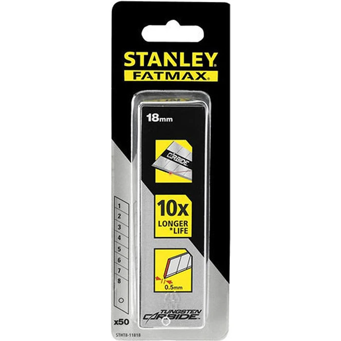 Stanley FatMax Carbide Utility Knife Blades 18mm 50 pcs (STHT8-11818)