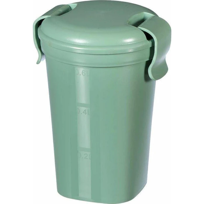 Δοχείο Φαγητού Curver Cup Cup L 0.6L Smart Eco To Go Ø11x17cm Soft Green