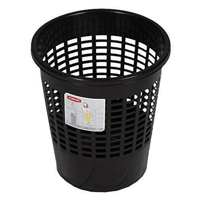 Curver Πλαστικό Καλάθι Αχρήστων 10lt Μαύρο 27x27x29.8cm
