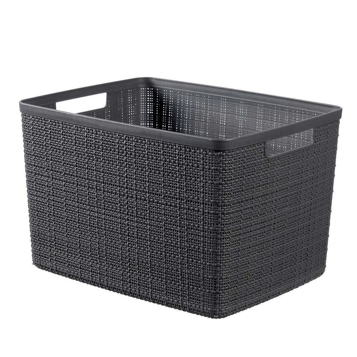 Curver Jute Storage Basket Plastic Grey 17 L (245715)