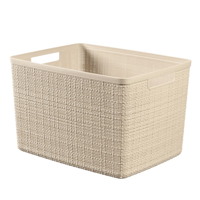 Καλάθι Jute L 20L 36x28x23 cm - Κρεμ (Curver)