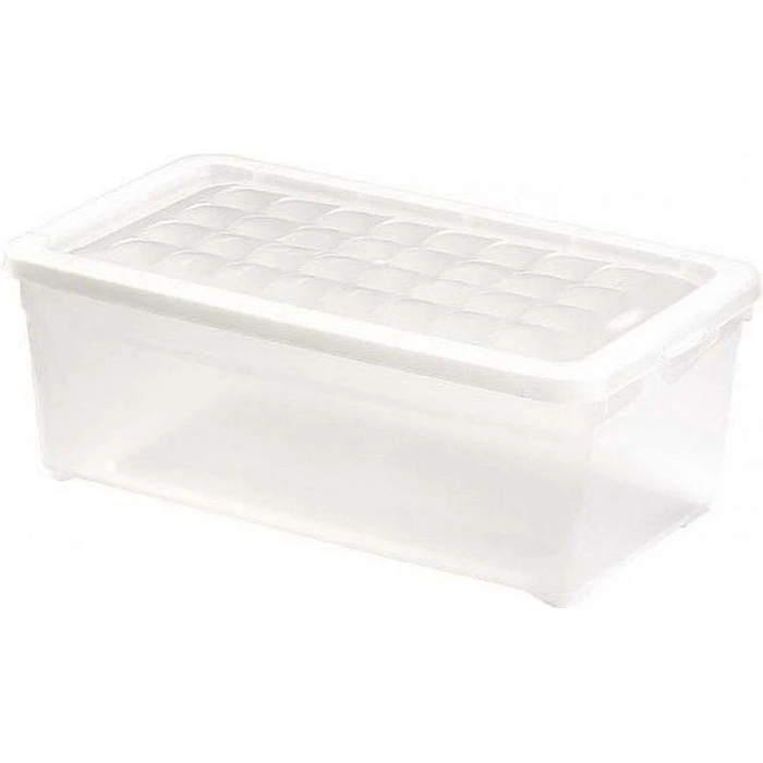 Curver Plastic Storage Box with Lid - Transparent 34.3x19.5x12.5 cm (162118)