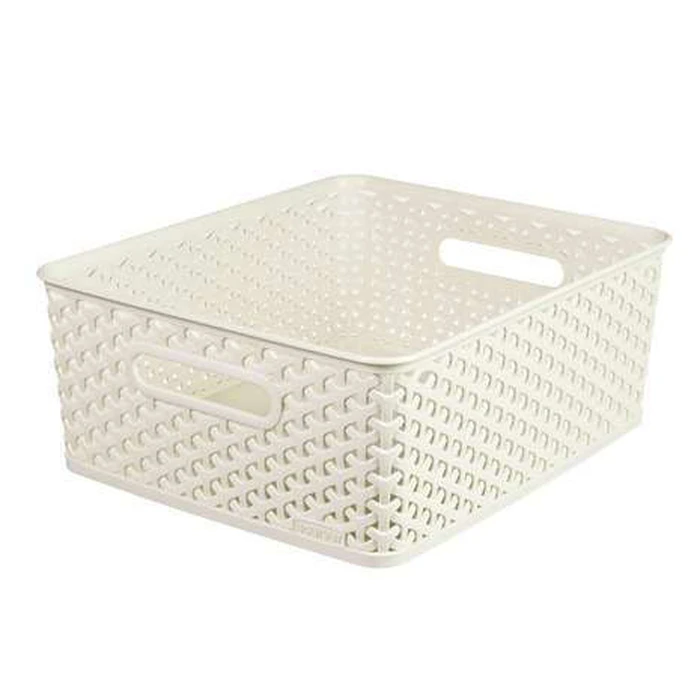 Curver MyStyle Plastic Storage Basket White 35.5 x 29.6 x 13.3 cm