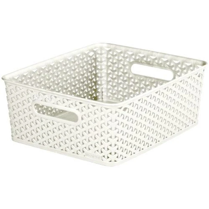 Curver MyStyle Plastic Storage Basket White 35.5 x 29.6 x 13.3 cm