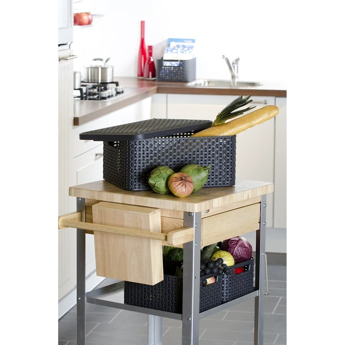 Curver Rattan Storage Basket Grey 6 L (205826)