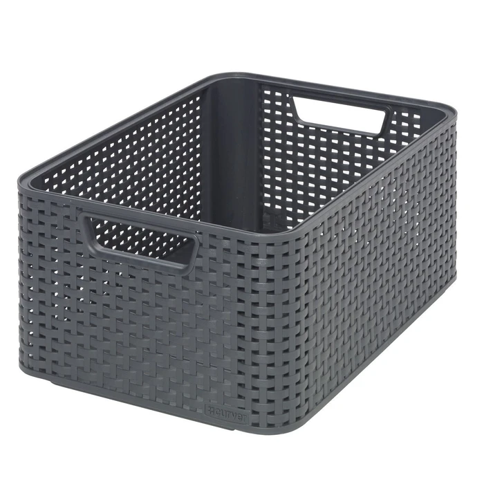 Curver Καλάθι Αποθήκευσης Rattan Γκρι 18lt