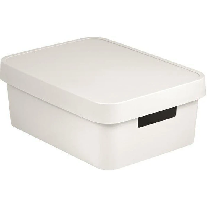 Curver Infinity Plastic Storage Box with Lid White 36x27x22 cm 17 L
