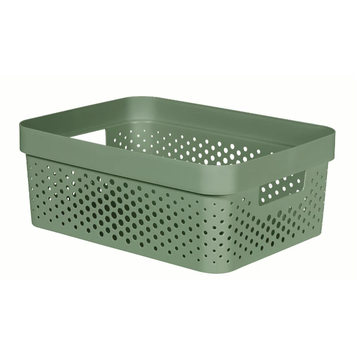 Curver Infinity Plastic Storage Box with Lid Grey 36x27x14cm