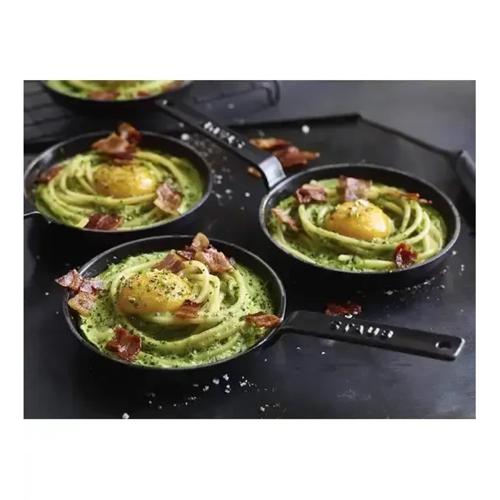 Staub Μίνι Τηγάνι 12 cm Στρογγυλό, Cast Iron, Μαύρο Ματ