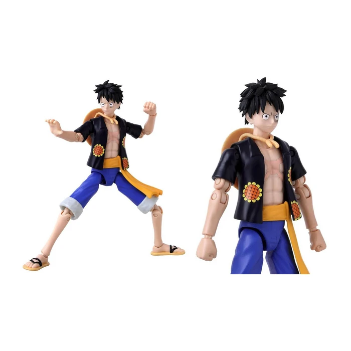 Bandai Anime Heroes: One Piece - Monkey D. Luffy Dressrosa Version Action Figure (17cm)