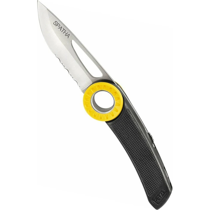 Petzl Spatha Folding Knife with Locking Mechanism Black in Sheath S92AN